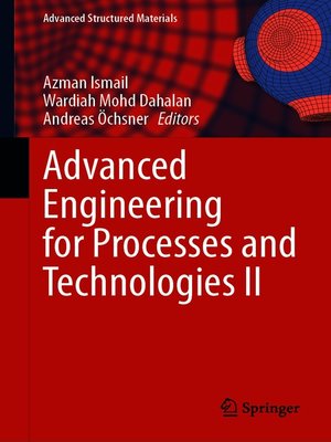cover image of Advanced Engineering for Processes and Technologies II